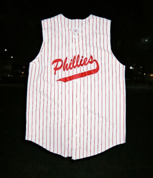 Vintage Teamwork Athletic Apparel PHL Phillies Sleeveless Baseball Jersey #11